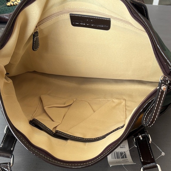 Nine & Co. Green and Brown Tote Bag - Picture 3 of 3